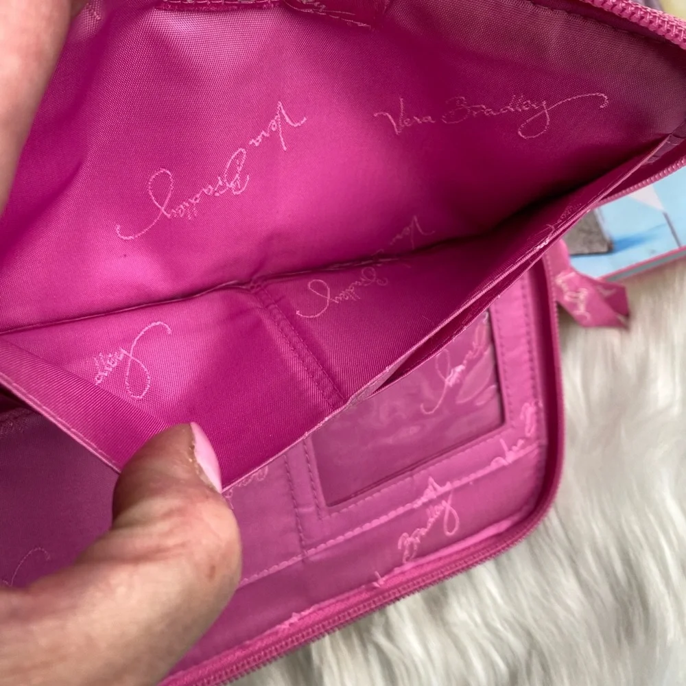 Vera Bradley Pink Zipper Wallet - Picture 10 of 11